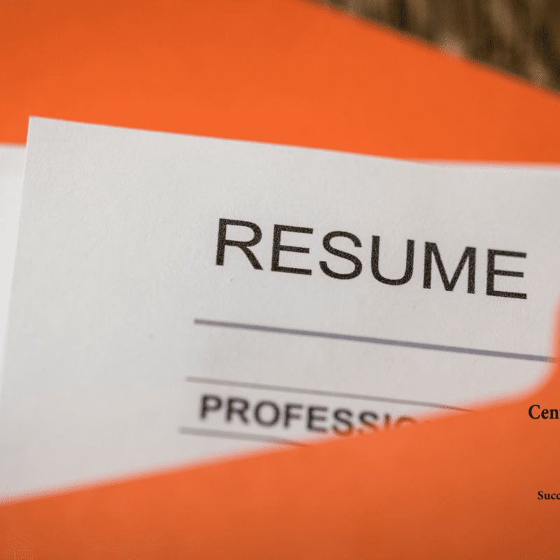 Picture of file folder with a resume inside Northern Virginia Employment.