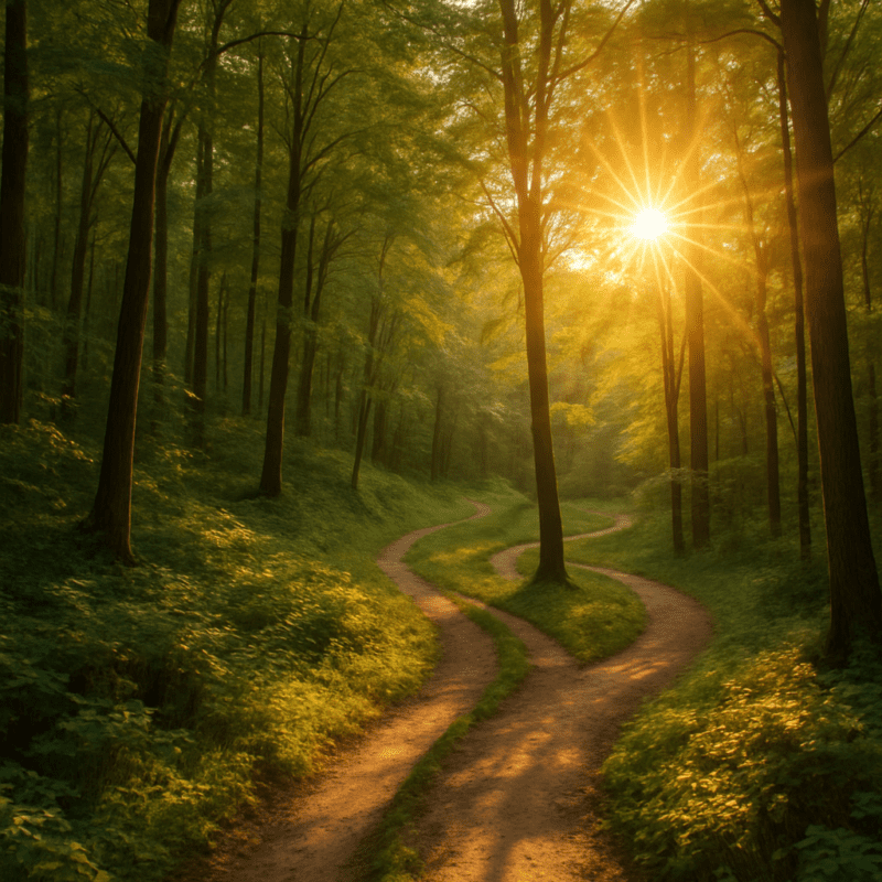 Many paths through the woods